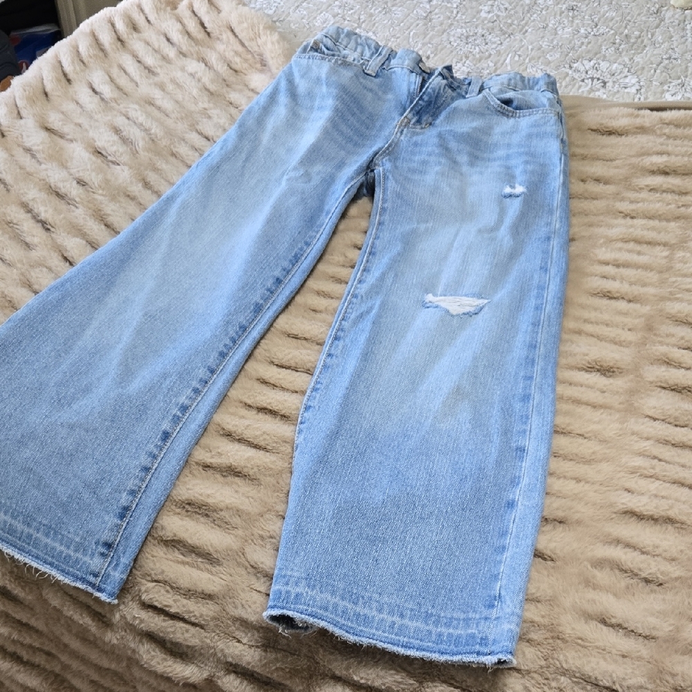 Old Navy Light Blue Baggy Wide-Leg Jeans Girls 12